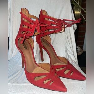 Lightly worn Schutz Red Stilettos! Size 8.5 in a smoke & pet free home!